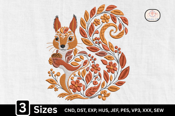 Adorable Autumn Forest Woodland Squirrel