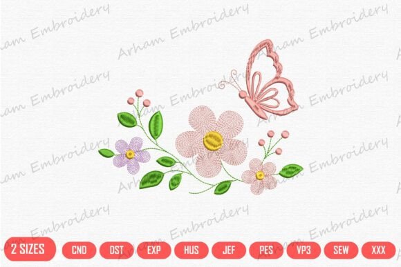 Butterfly Floral Bloom for Spring Joy