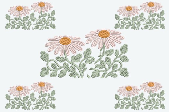 Cheerful Daisies for Your Embroidery Projects