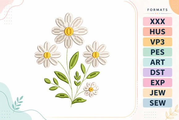 Elegant Daisy Flower Bouquet for Premium Sweatshirts