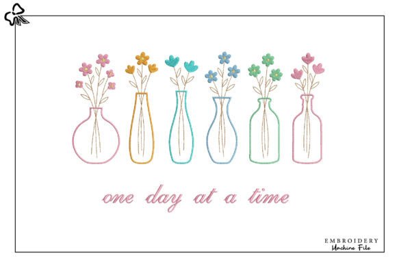 Floral Vase Embroidery Design: A Touch of Elegance