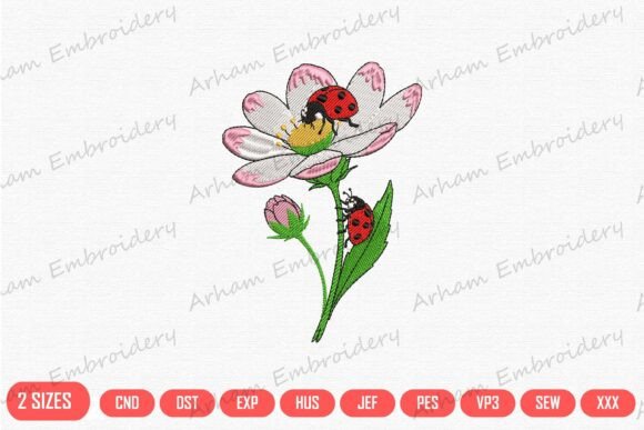 Ladybugs on Blossom: A Charming Nature-Inspired Design