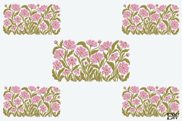 Pink Blossoms Embroidery Design: A Touch of Spring